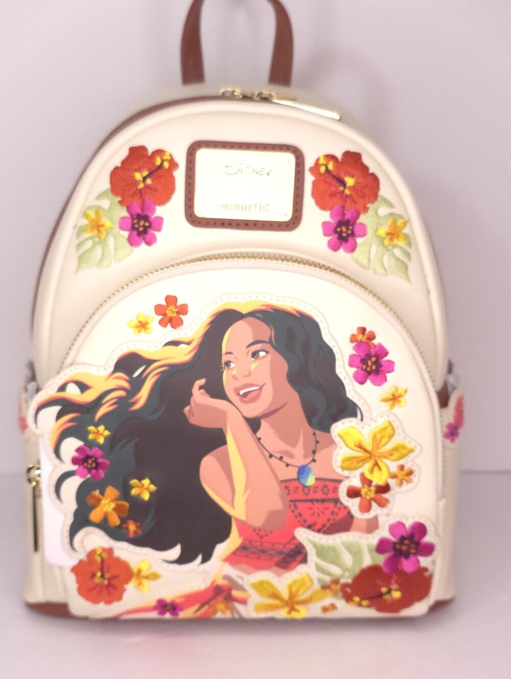 Loungefly Disney Moana Live Action Floral Mini Backpack